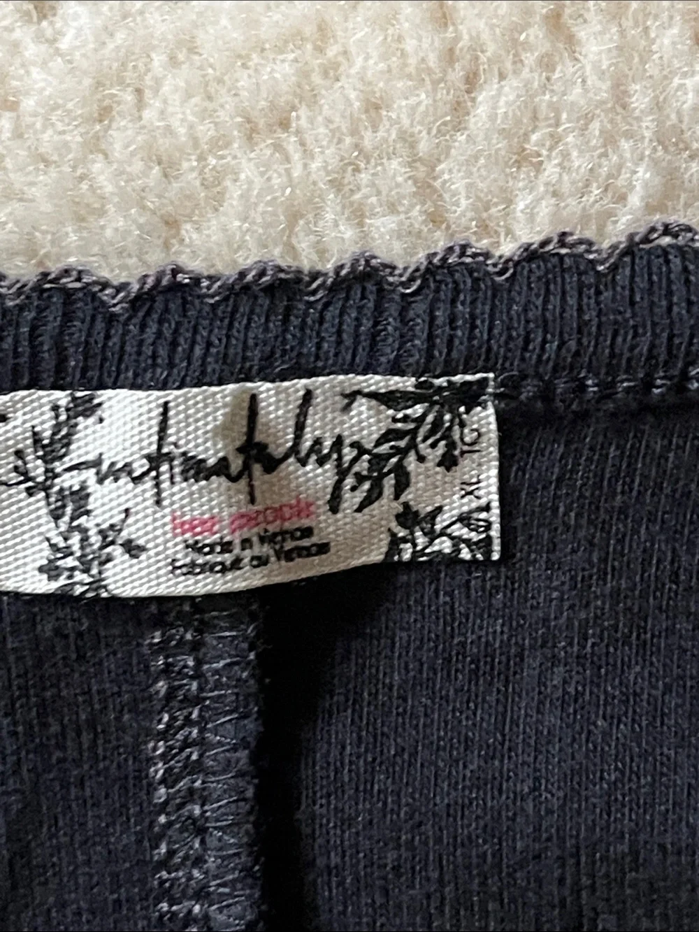 Free People End Game Pointelle Top In Black